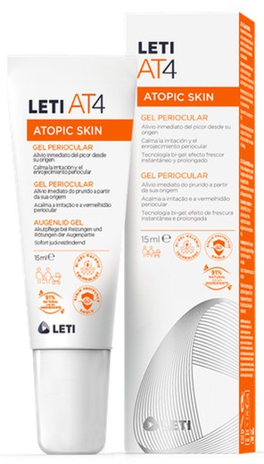 Leti AT4 gel periocular 15 ml. Piel atópica