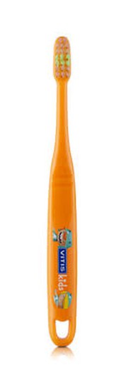 Vitis cepillo niños  kids + 3 años.Indicar color: naranja, verde o azul