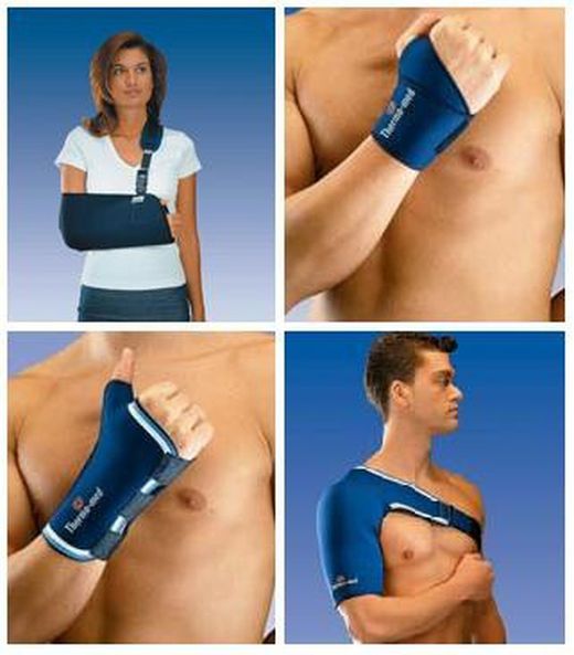 Férulas, hombreras y muñequeras