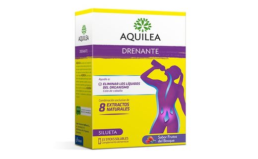 Aquilea  Drenante 15 sticks solubles. Retención líquidos