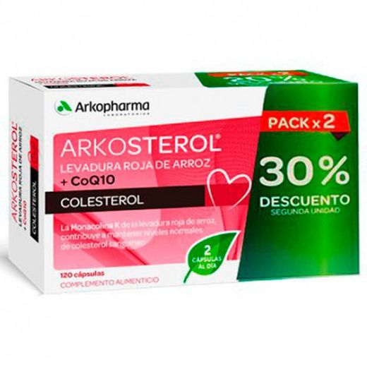 Arkosterol Levadura Roja de Arroz + CoQ10   120  cápsulas