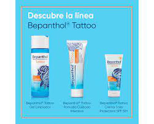 Bepanthol Tattoo crema solar protectora SPF50+ 50 ml. Especial piel tatuada