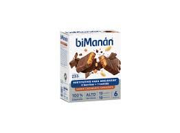 bimanan barritas sustitutivas cacahuete crujiente 6 unidades