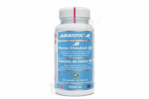 Castaño de indias AB COMPLEX  60 cápsulas de  Airbiotic.
