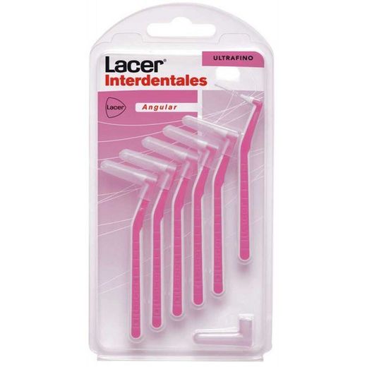 Brosse interdentaire angulaire Ultrafine Lacer 6 unités 0,45 mm
