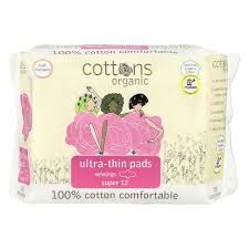 Cottons compresas con alas ultrafinas super 12 unidades