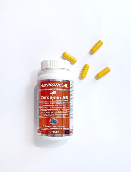 Curcuma Curcumin AB Complex 10000 mg 60 cápsulas  Airbiotic AB.