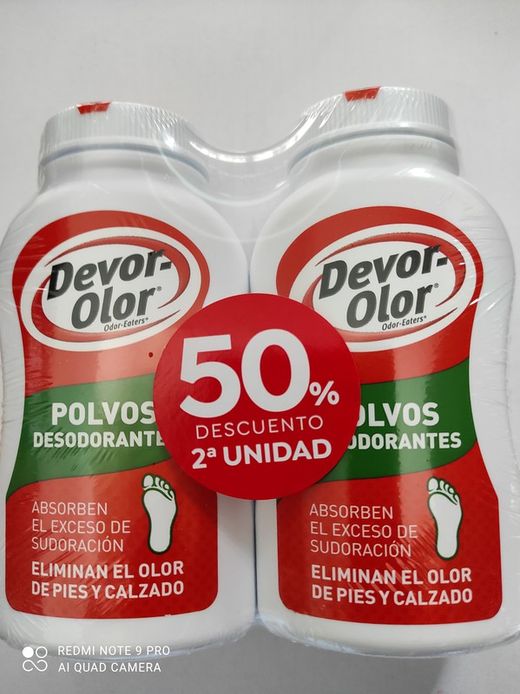 Devor-Olor Déodorant Poudre 2x 100g bidon double économie