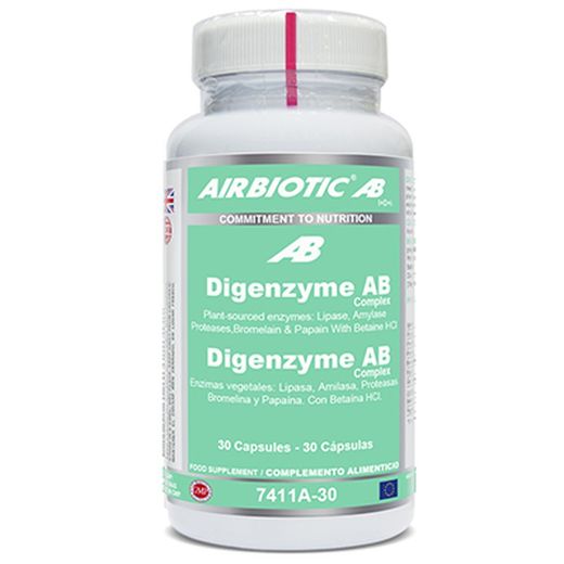 Airbiotic AB Digenzyme  AB Complex (Enzimas digestivas)-30 cápsulas