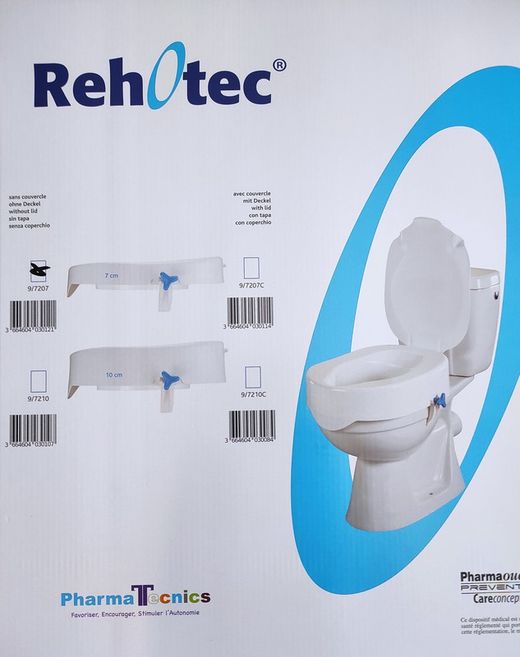 Elevador de WC 7 cm sin tapa Rehotec