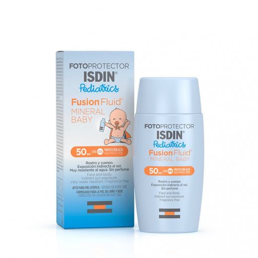Fotoprotector Isdin pediatrics Fusion fluid mineral baby  SFP 50  50 ml