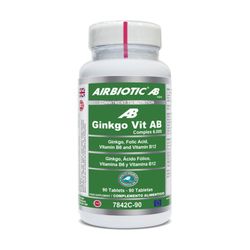 Airbiotic AB Gingk 6000  + vitaminas A y B 90 cápsulas