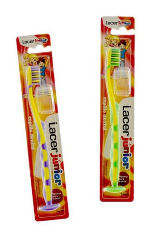 Brosse à dents junior LACER avec ventouse