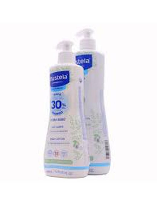 Mustela Babygel bain 750 ml + Lait corporel Hydra bébé 500 ml. Offre limitée