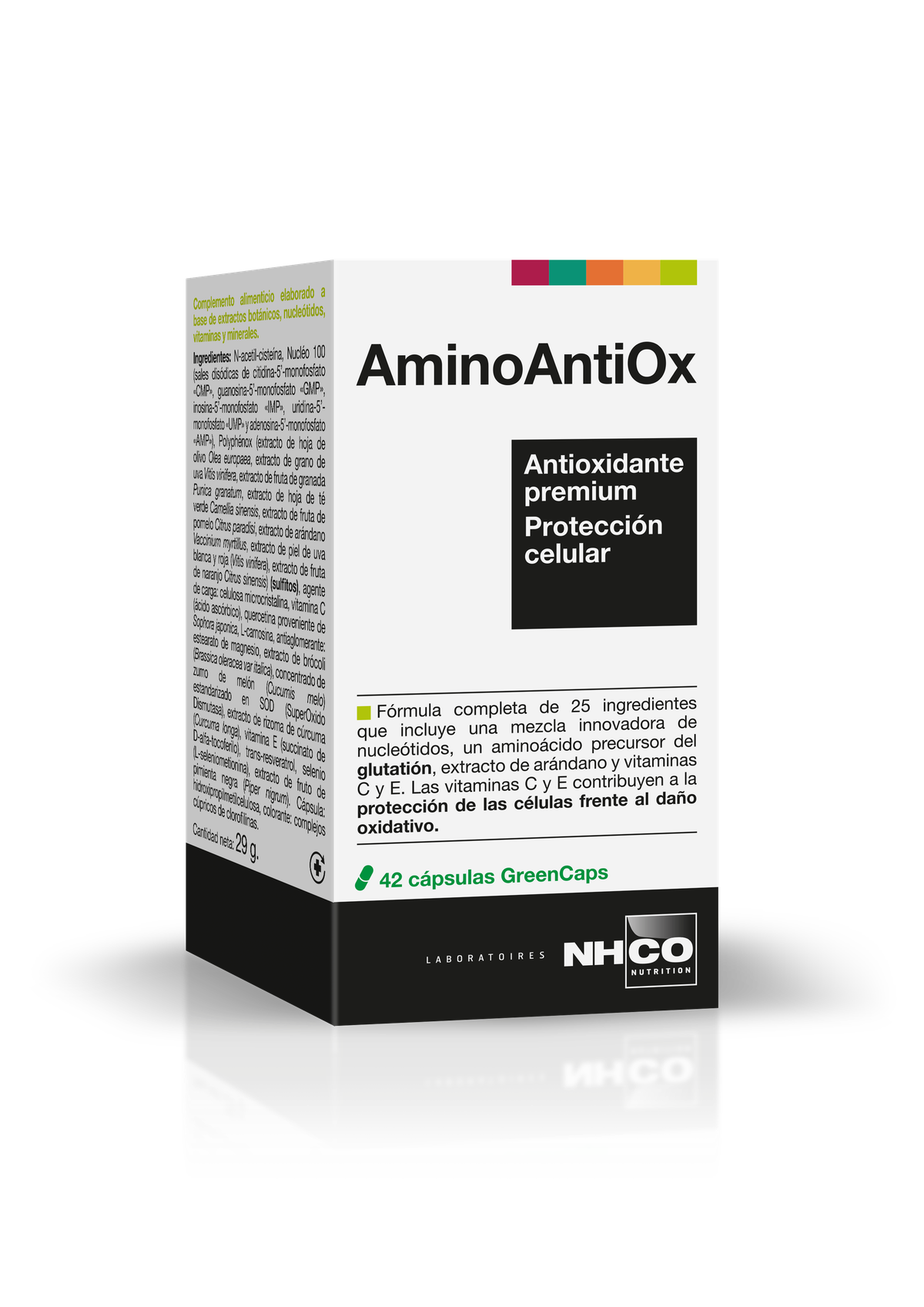 NHCO - AminoAntiOx  - Antioxidante premium - Proteccion celular - 42 cápsulas