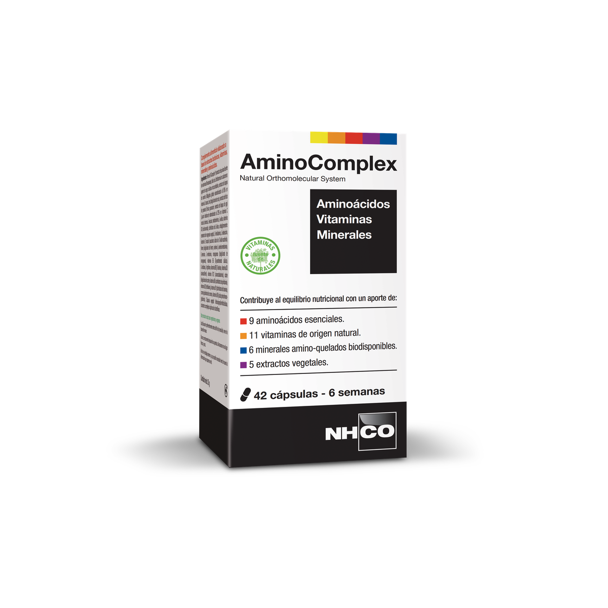 NHCO - AMINOCOMPLEX - Aminoácidos, Vitaminas, minerales 42 cápsulas