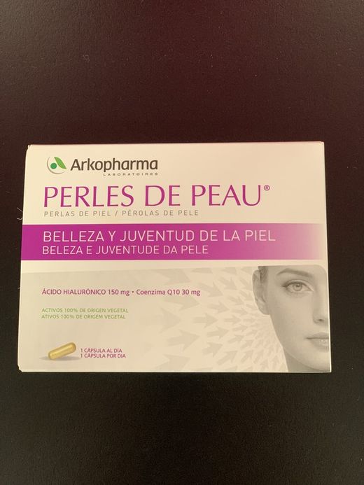 Perlas de piel.  Perles de peau. Acido hialuronico. 30 cápsulas
