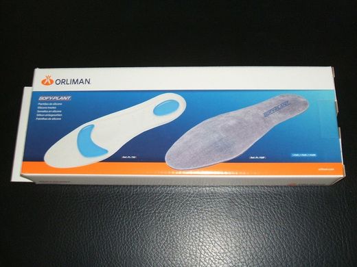 Plantillas de Silicona con Apoyo Retrocapital  Forrada Original Orliman ref 750F