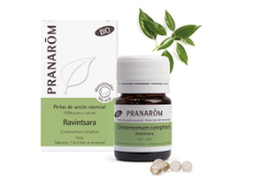 Pranarom Ravintsara Perlas de Aceite Esencial 60 perlas