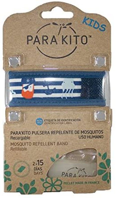 Mosquitos Pulsera parakito kids niños 3-7 años 1 unidad + 1 unidad regalo
