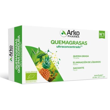 Arkofluido Quemagrasas ultraconcentrado Bio 20 ampollas de 15 ml