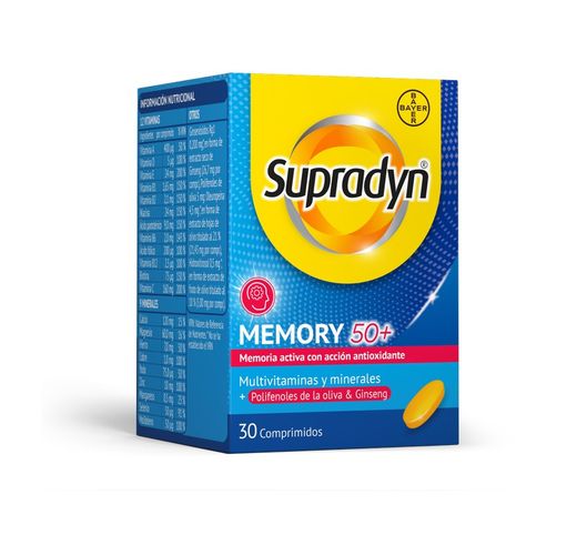 Supradyn memory 50+ 30 comprimidos