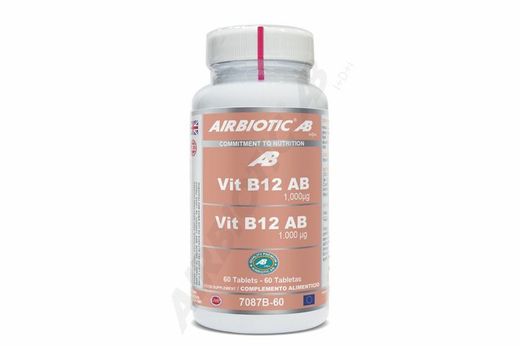 Airbiotic AB Vitamina B12  1000 mcg 60 Tabletas