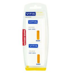 VITIS Seda dental con cera formato ahorro (dos unidades)
