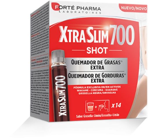 Xtraslim 700 shot 14 unidades de 25 ml quemador de grasas